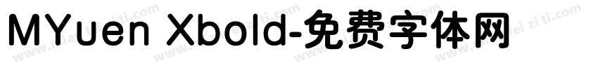 MYuen Xbold字体转换